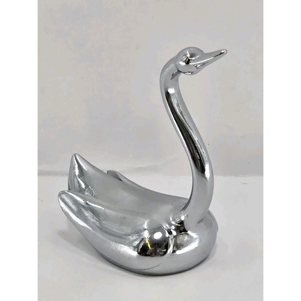 Umbra Shiny Silver‎ Tone Ring Holder Swan or Decoration
